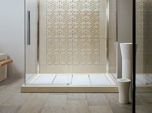 Утопленный поддон для душа из камня Лечче