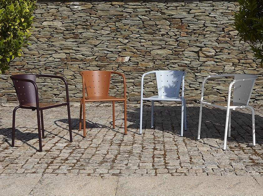 Adico Металлический стул для ресторана с подлокотниками sun-id-1480051