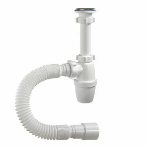 Сифон 1 1/4 40 с удлин.патрубком, гибкая труба А-32059 (О) А-32059