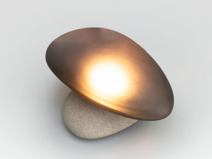 Стеклянная светодиодная настольная лампа