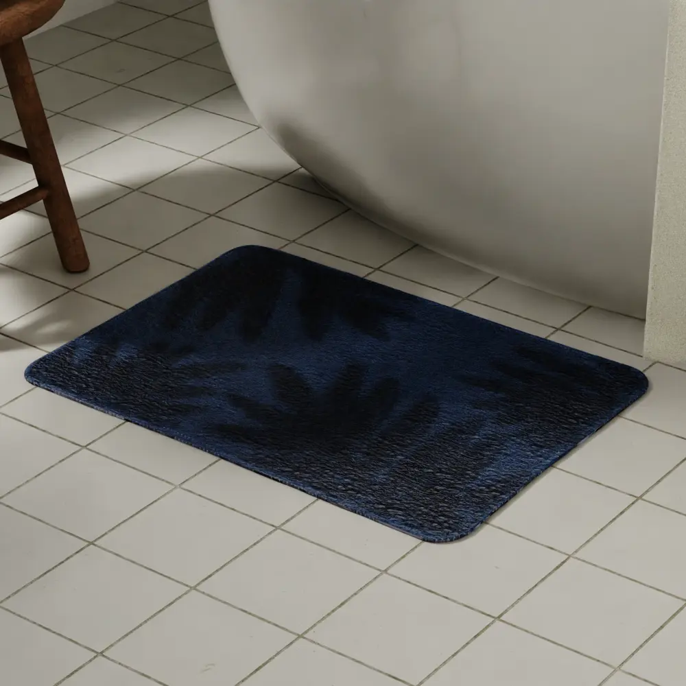 Коврик для ванной Пальма ADB23110M 45x70 см цвет синий Santreyd STLM-2056640