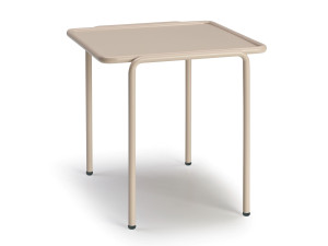 Окрашенный металлический прямоугольный садовый столик