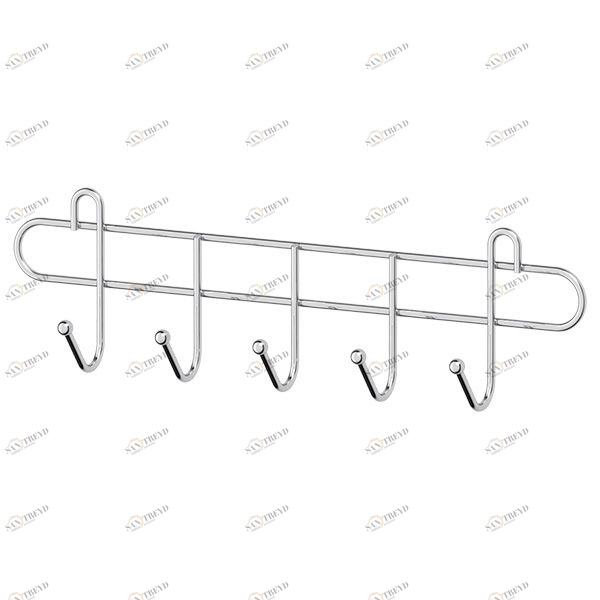 Планка с 5-ю крючками для крепления на вакуумных присосках 31,5 cm Santreyd GHI 102