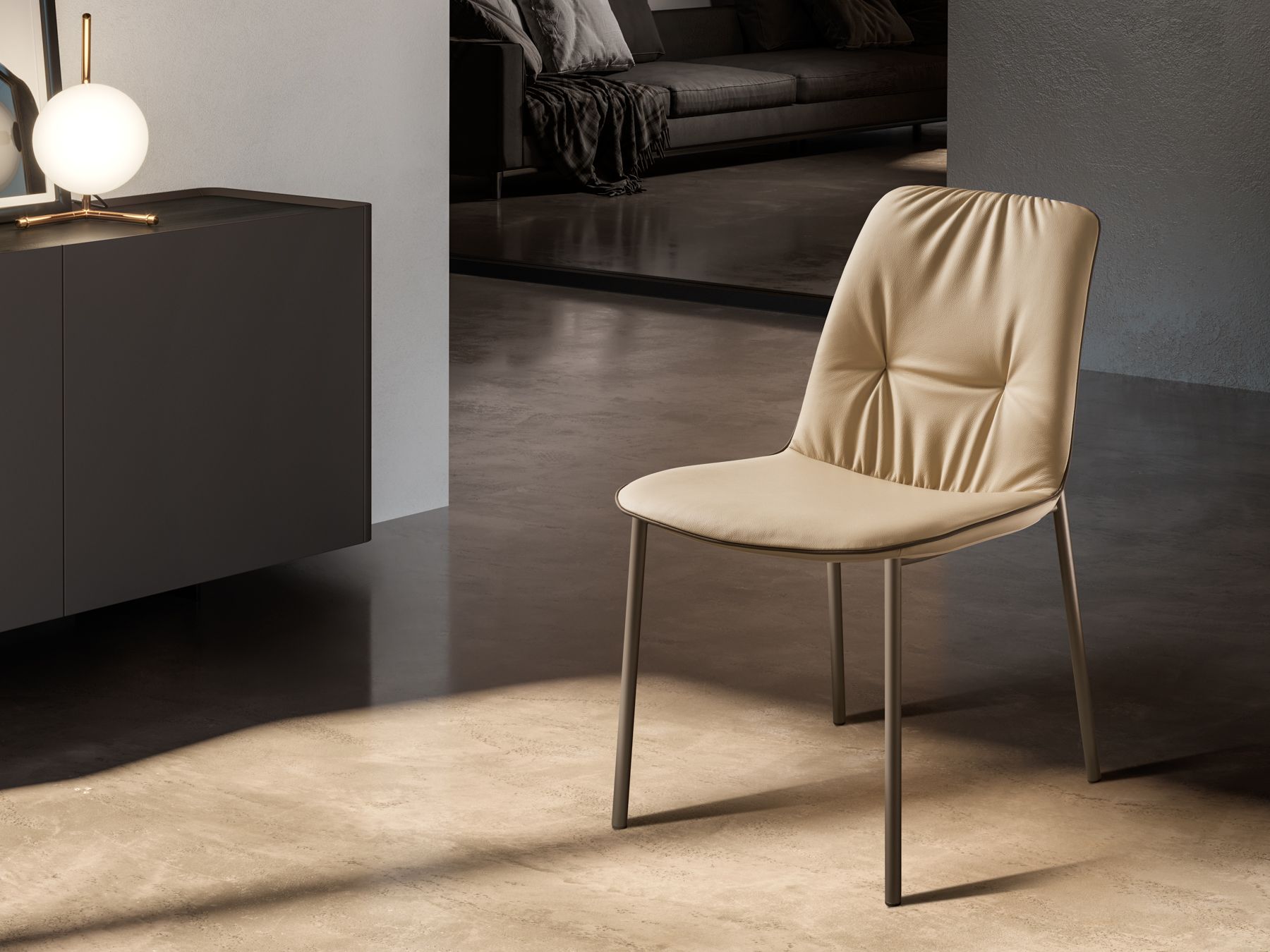 Кожаный мягкий стул EFORMA Лиза ARCH-00047826 - Вид №1