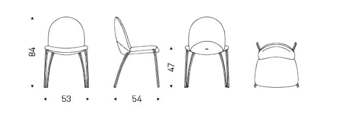 Кожаный стул Cattelan italia HOLLY ARCH-00110685 - Вид №3