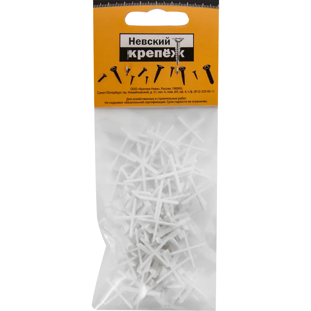 Крестики для кафельной плитки Невский Крепеж 1 мм 100 шт STLM-2029222 - Вид №2
