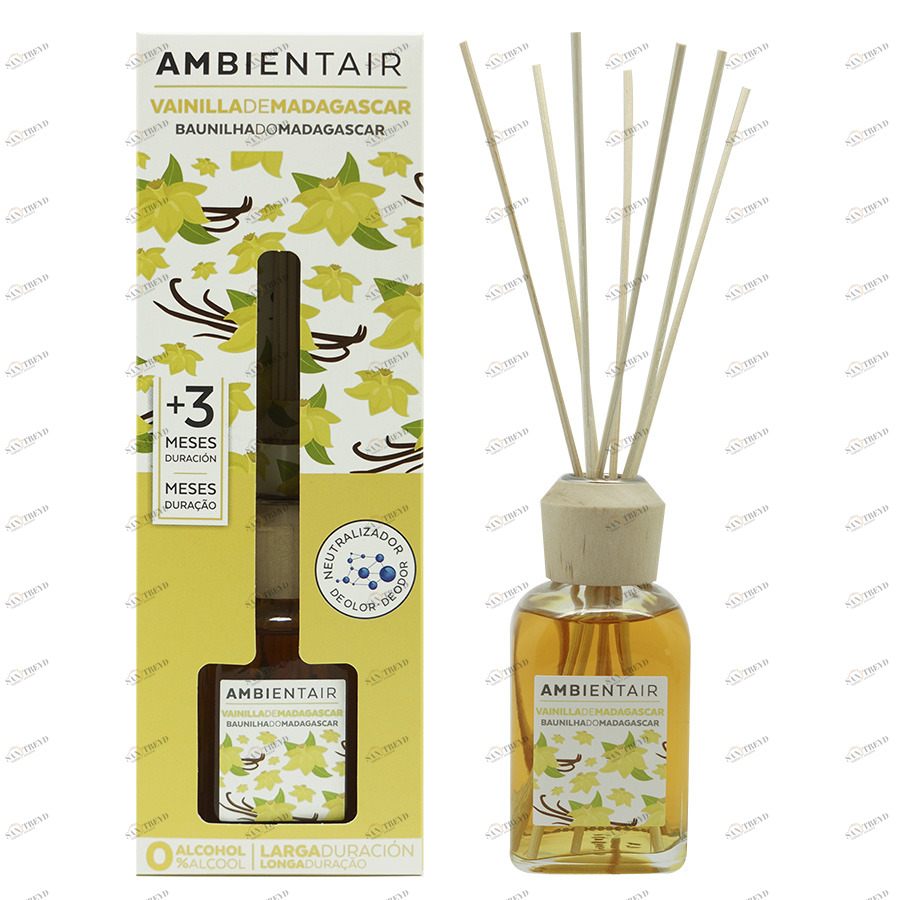 Диффузор ароматический 100 мл "Мадагаскарская ваниль" AMBIENTAIR  00-3881125 Красный 