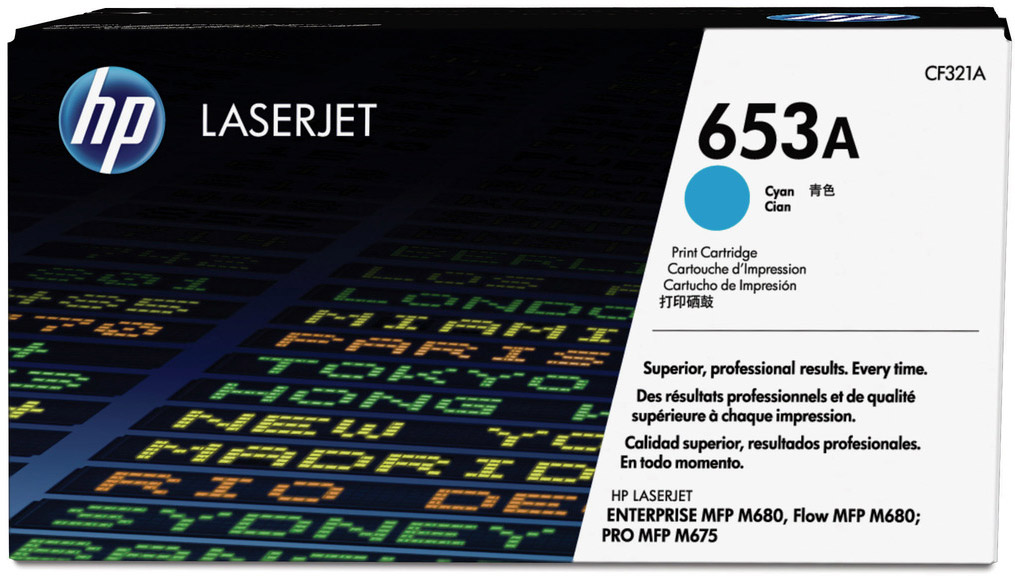 CF321A 653a cyan toner cartridge HP Santreyd 