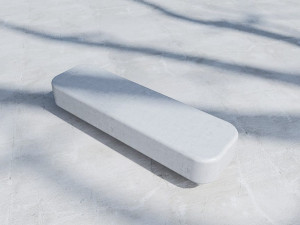 Скамейка из армированного волокном бетона без спинки