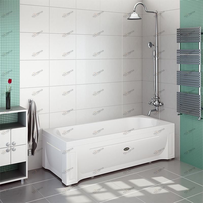 Акриловая ванна Аврора 170х70, каркас Radomir 001000997