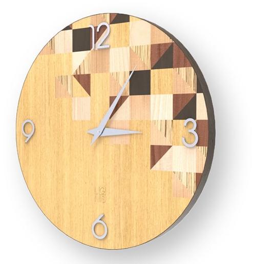 LIGNIS® Настенные часы из инкрустированного дерева Dolcevita brio 10.023 / 10.101 - Вид №1