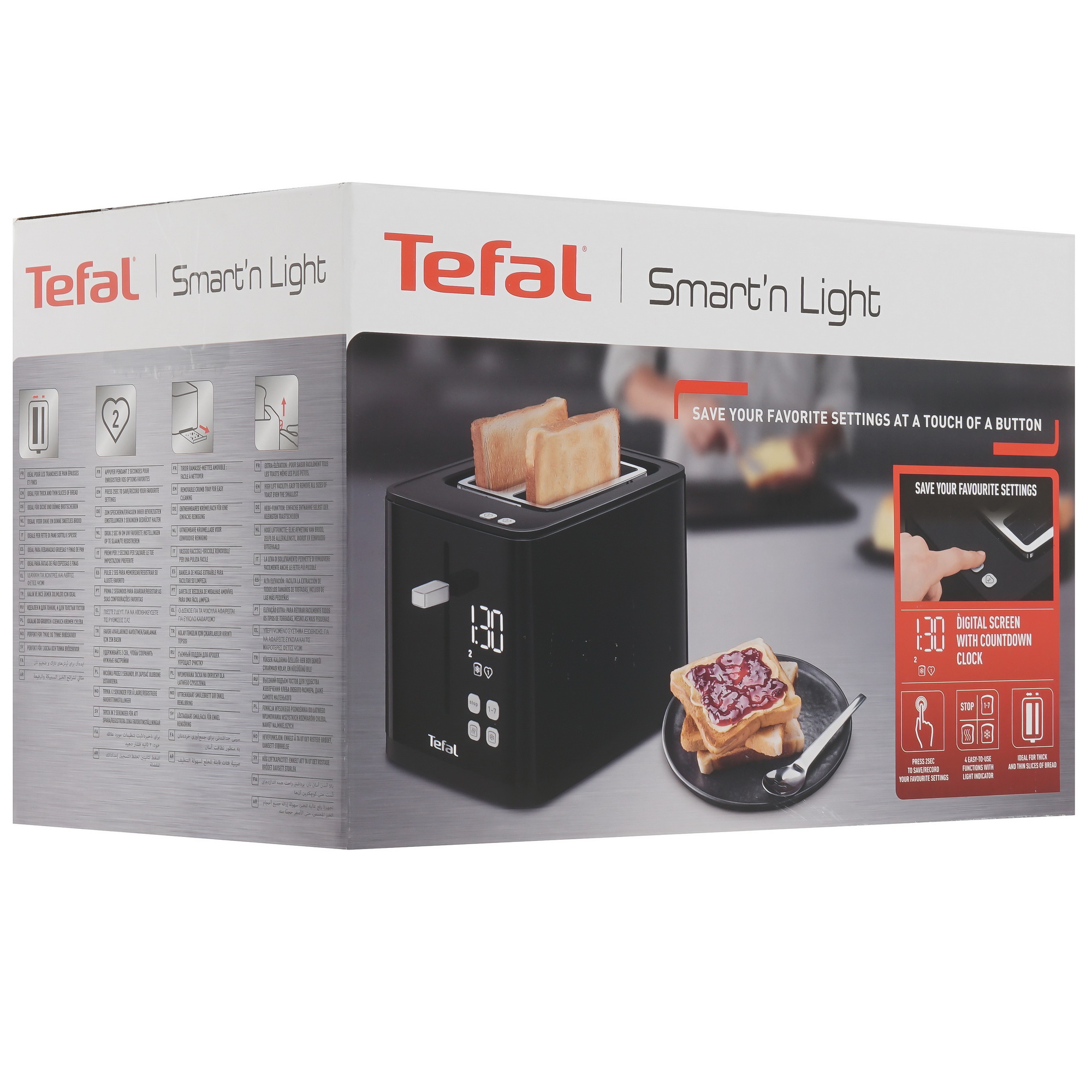 9071487 Тостер Tefal Smart&Light TT640810 черный STDN-0062493 - Вид №6