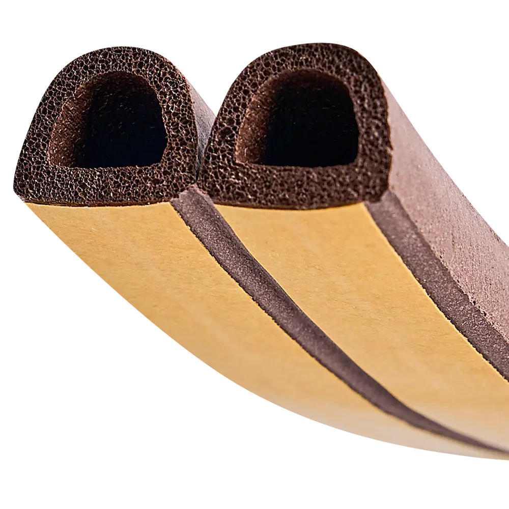 Уплотнитель EPDM для окон и дверей самоклеящийся MONLID D-профиль 6 м цвет коричневый STLM-2163940 - Вид №2