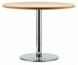 Thonet Круглый стол из нержавеющей стали и дерева S 1123