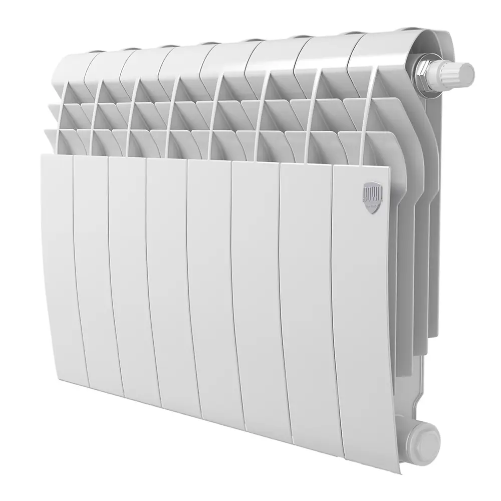Радиатор секционный Royal Thermo Biliner 350/87 8 секций нижнее подключение биметалл белый 89391444 STLM-2037968 Отсутствует - Вид №1