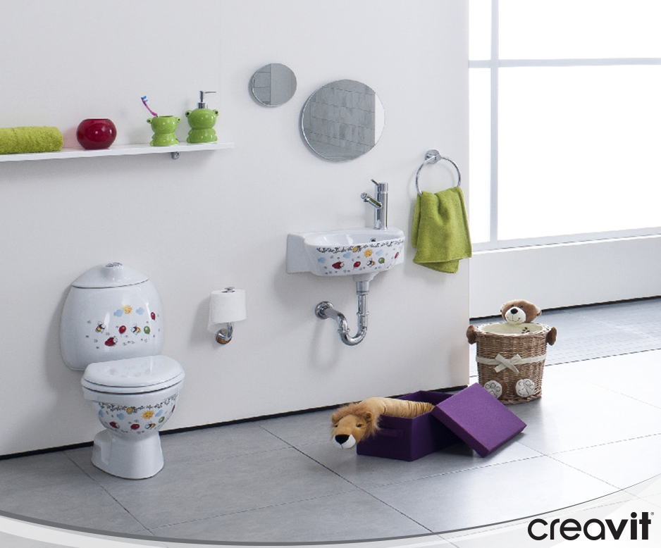 CK035-00CB00E-FF00 COCUK ДЕКОР Раковина 35 см детская CK035.000F0 Creavit  - Вид №1