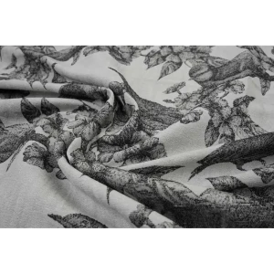 Ткань 1 п/м Жаккард Flemina 140 см цвет темно-серый