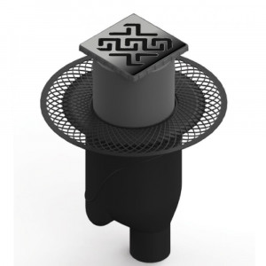 090061 Трап водосток PLATZ Antik 150х150  Berges PLATZ Antik