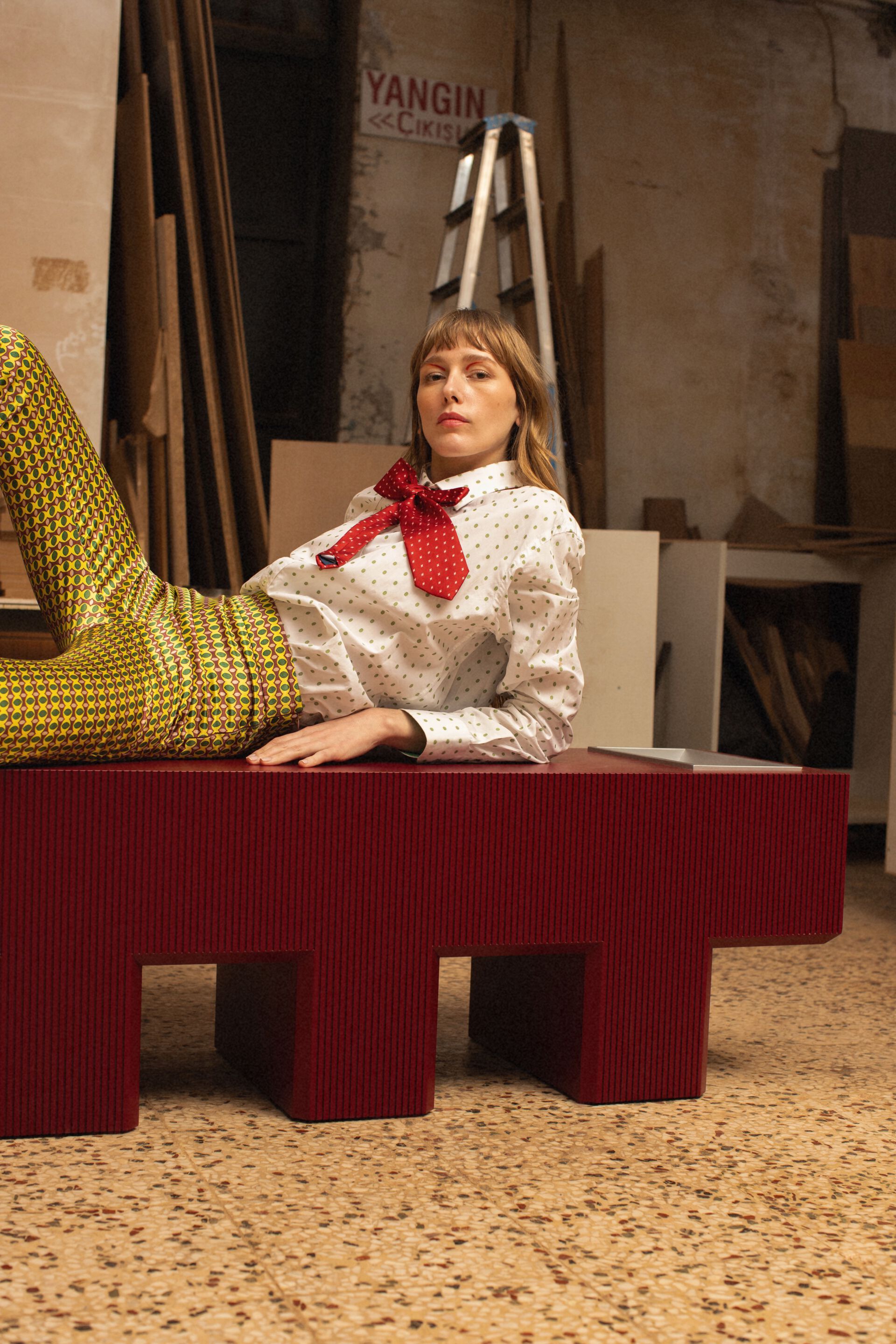 Лакированная деревянная скамья YET. Design Studio LEGO ARCH-00031252 - Вид №14