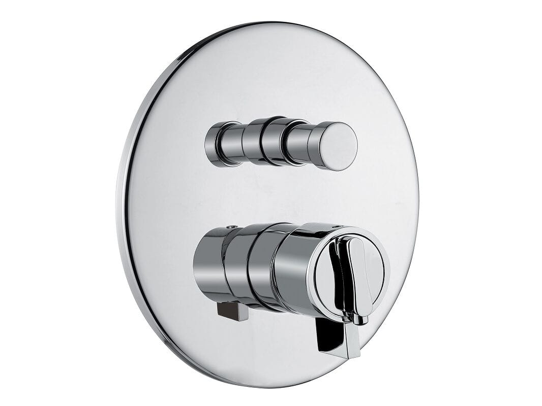 Хромированный латунный термостатический смеситель для душа с переключателем Bugnatese Kobuk ARCH-00024429 - Вид №1