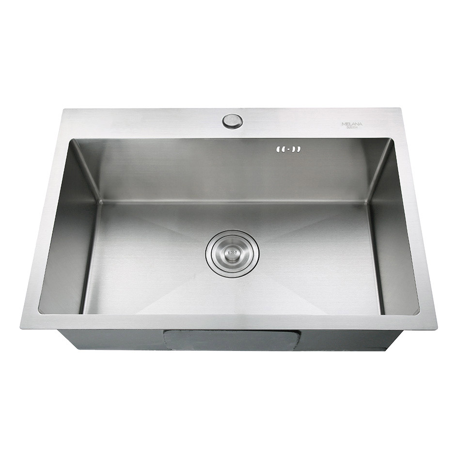 Мойка H6545 MELANA ProfLine 3,0/200 САТИН врезная прямоугольная с коландером H6545 H6545 сатин - Вид №2