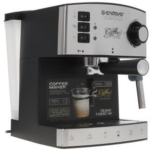 8108385 Кофеварка рожковая Endever Costa-1060 серебристый