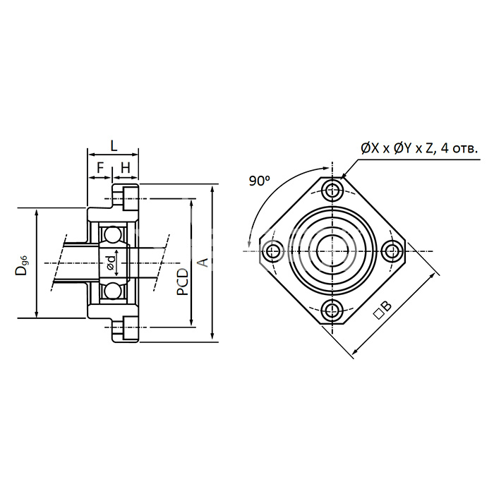IS359 Опора ШВП FF15 ISKRA  - Вид №1