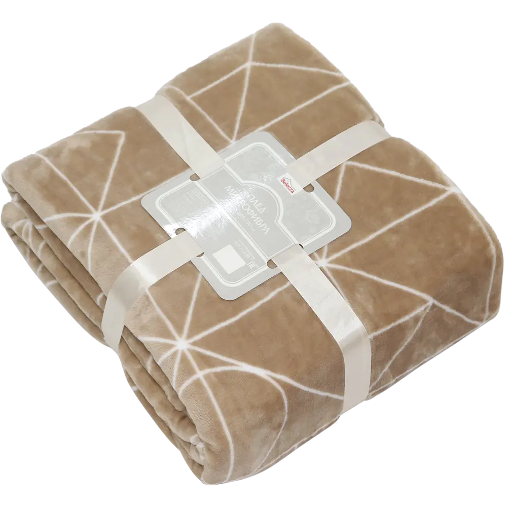 Плед «Арго» 200x220 см микрофибра цвет бежевый Santreyd STLM-2080539