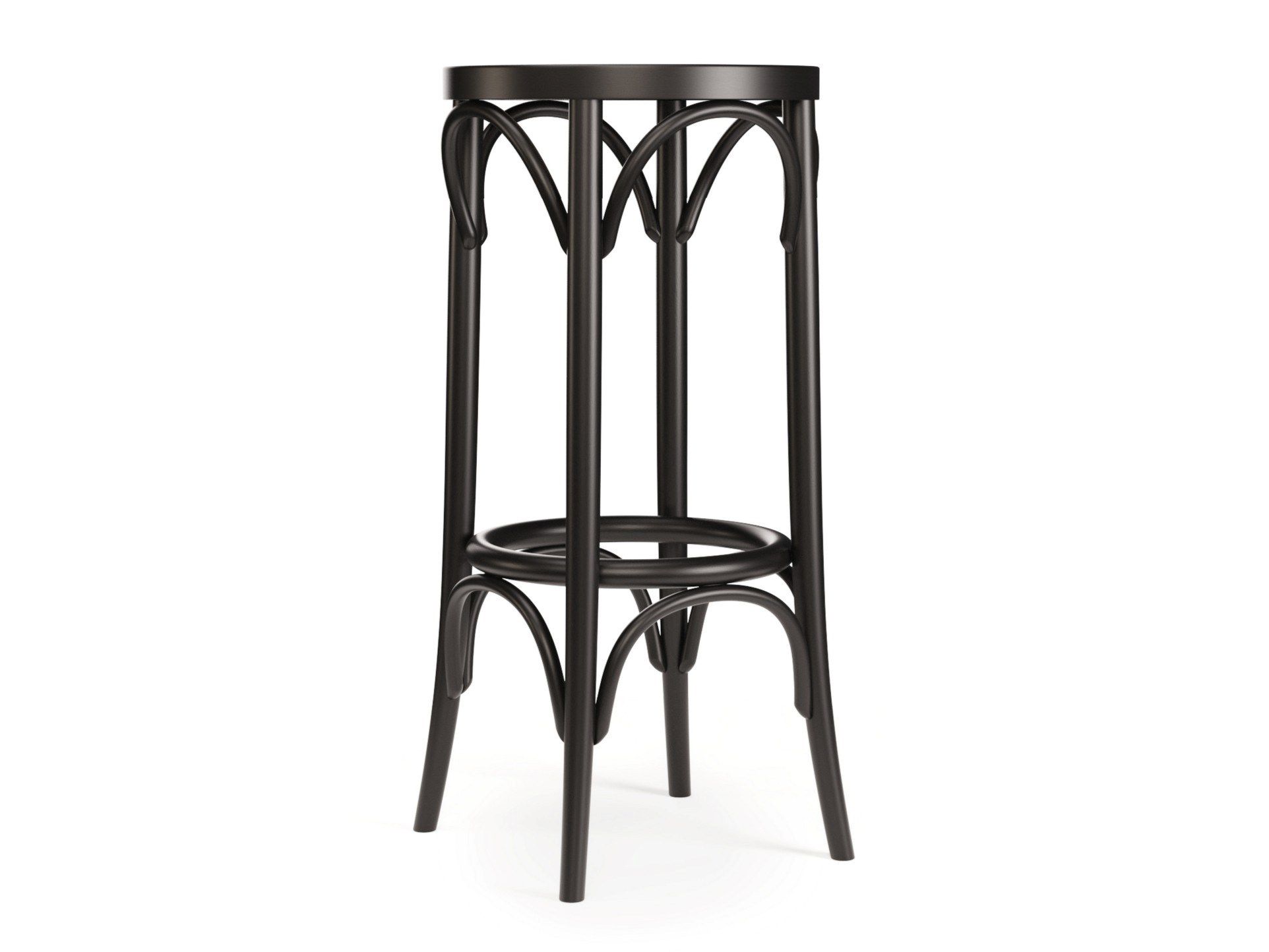 Высокий стул из бука с подставкой для ног TON 73 ARCH-00023211 - Вид №4