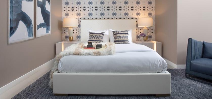 MORADA Двуспальная кровать в набуке Cubé Cube bedfs - Вид №2