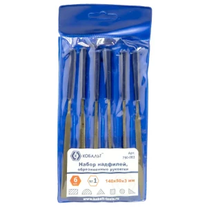 Набор надфилей КОБАЛЬТ для точной обработки, 6 предметов 89374053