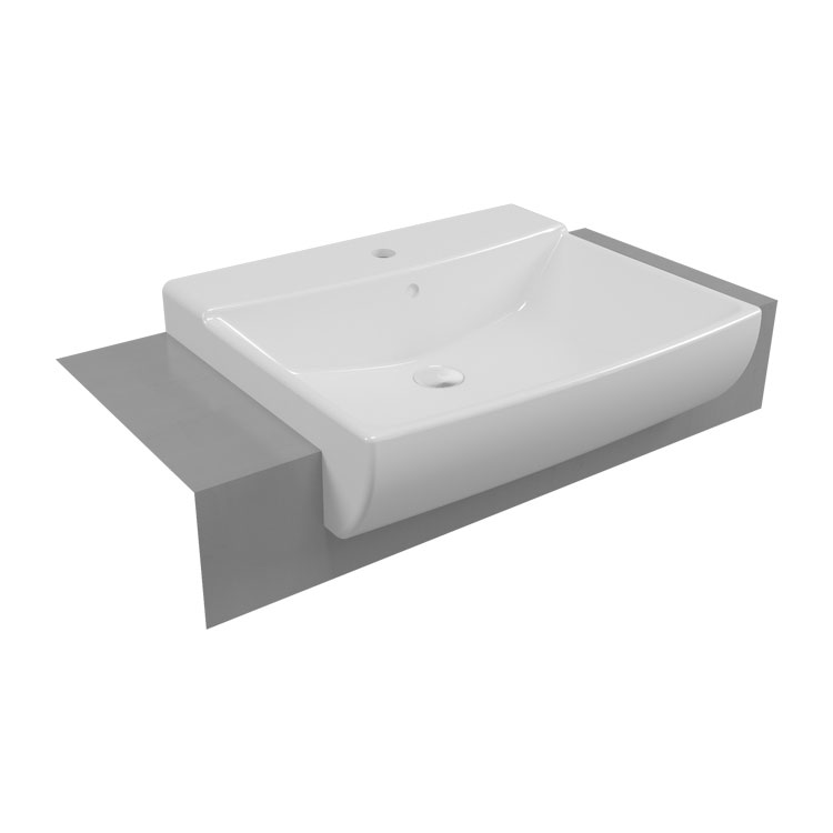 2044  2044 Умывальник с половинной столешницей 60x50см Eca  - Вид №1