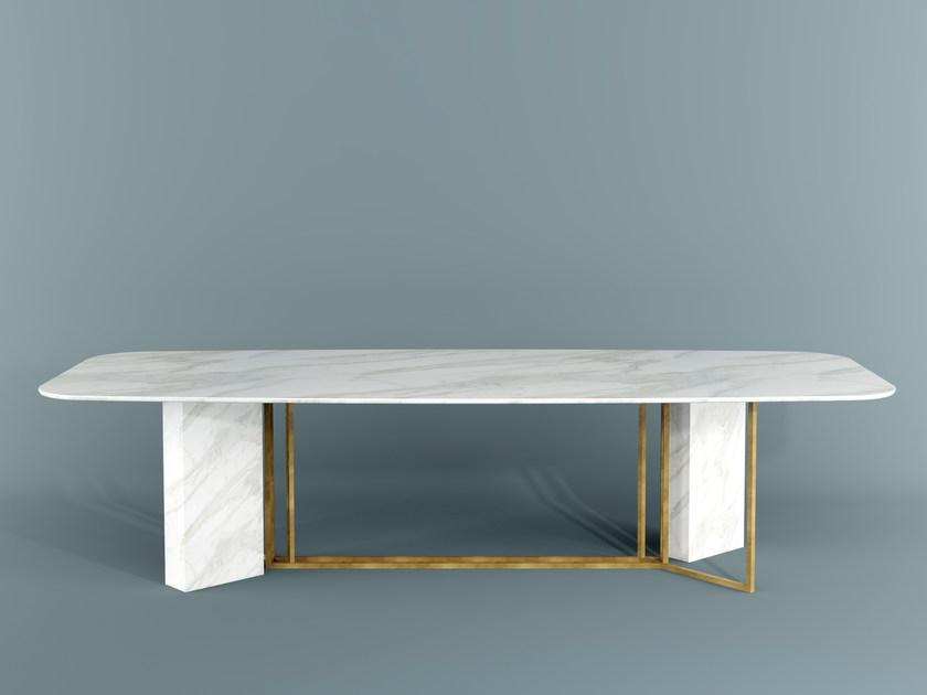 Прямоугольный мраморный стол Edition plinto Santreyd sun-id-1424831 - Вид №1