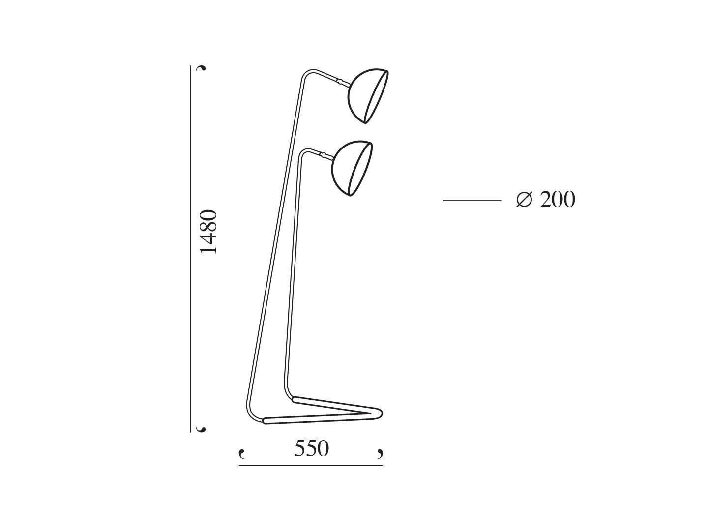 Торшер ручной работы с золотым листом Mammalampa The Queen ARCH-00022033 - Вид №3