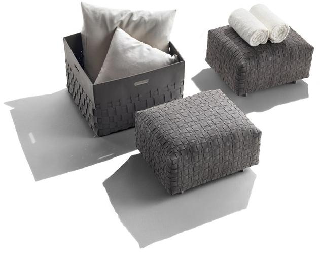 Flexform Пуф для улицы с тканым полиуретановым покрытием Bangkok sun-id-1502751 - Вид №3