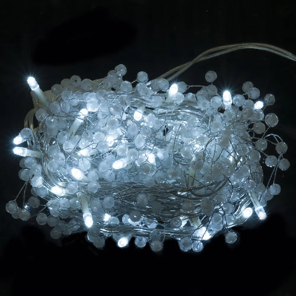 Электрогирлянда-шнур «Бисер белый» 40 ламп, для комнаты Santreyd STLM-2111682