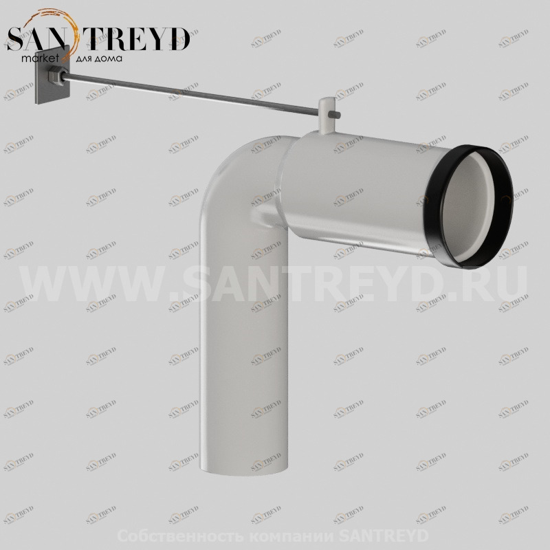 VA092 Колено трубы сливное, регулируемое см белое Globo ACCESSORIES Италия Ceramica Globo