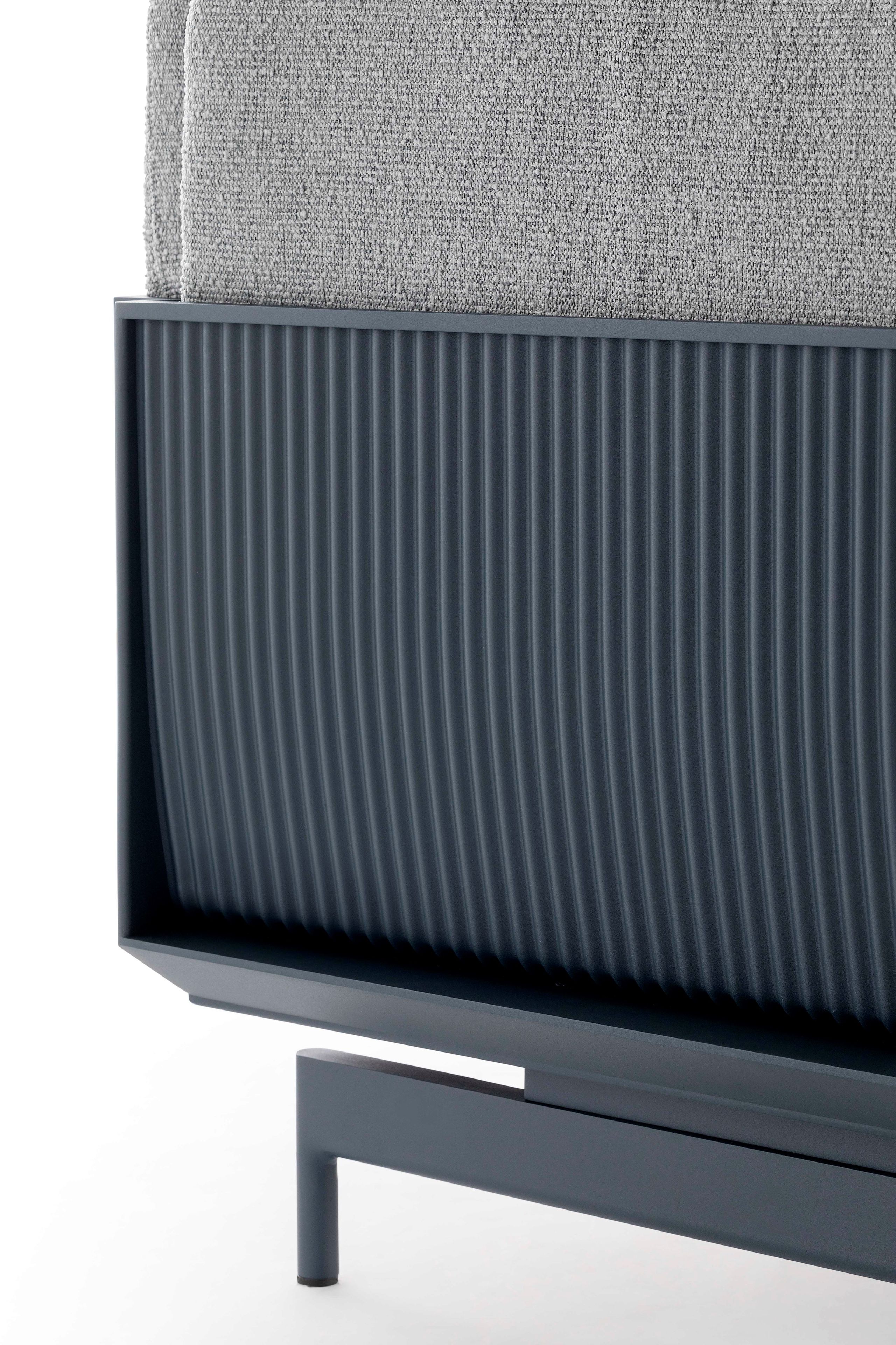 Садовый стул из ткани и алюминия с термокрытием GANDIABLASCO Onde ARCH-00136154 - Вид №9