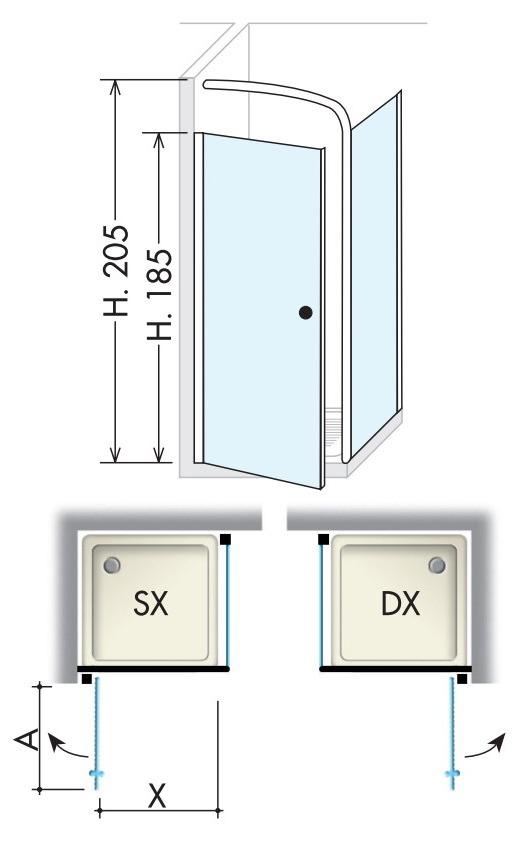 Art. 87A Serie IBIS Душевая кабина Box Docce 2B Box Docce 2.B 36739 - Вид №1