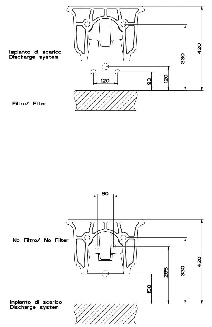 Керамическое подвесное биде с переливом Gessi элегантность ARCH-00056204 - Вид №2