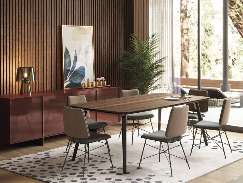 PRADDY Прямоугольный деревянный обеденный стол Hyde Tr039 - Вид №2