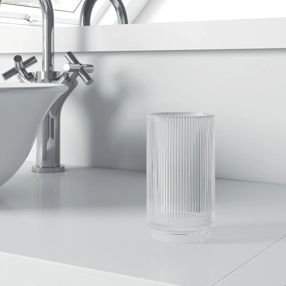 Стакан для зубных щеток SENSEA Crystal — прозрачное стекло для ванной 82754147 STLM-0035505 - Вид №2