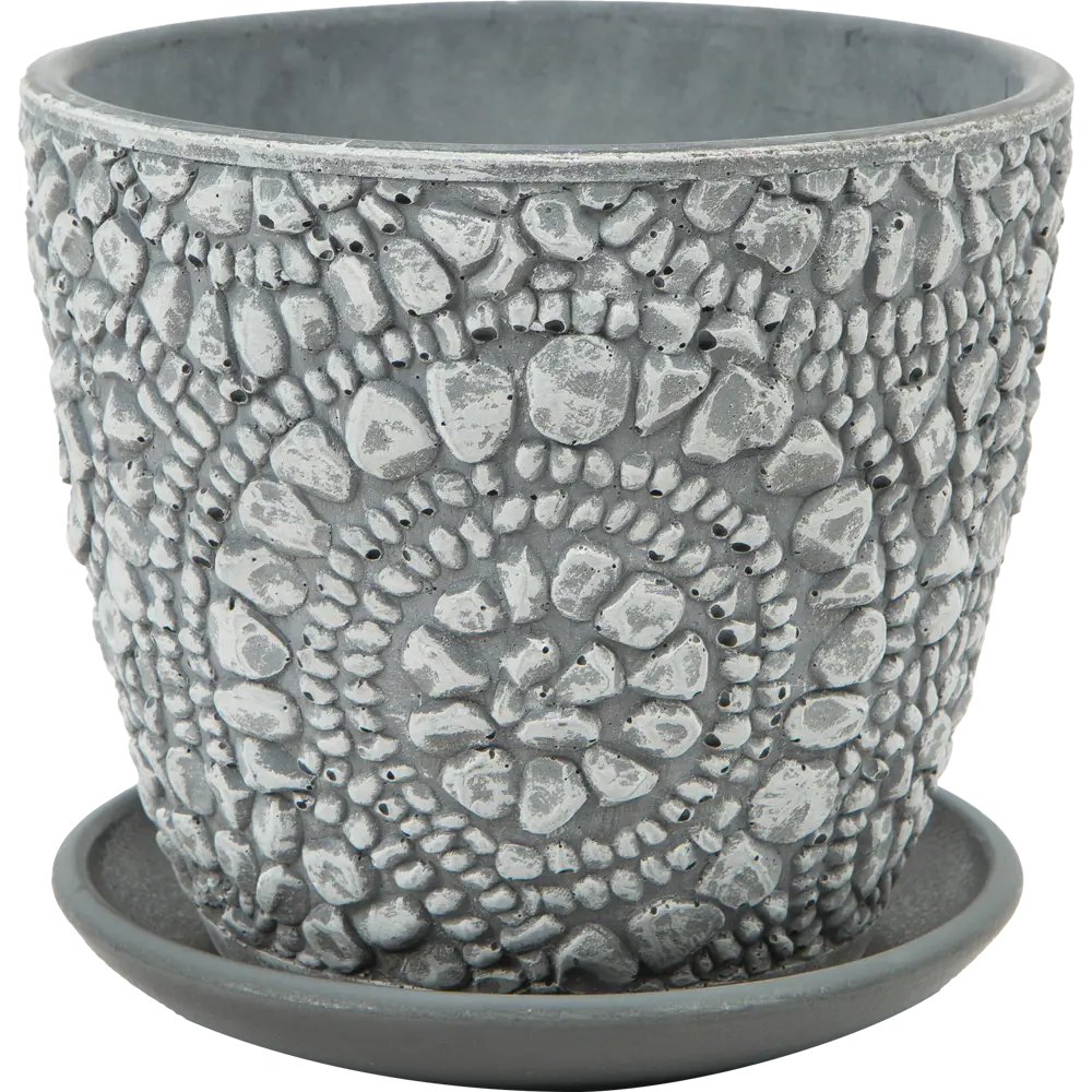 Santreyd Камешки — керамический цветочный горшок с поддоном 84450906 STLM-0050241