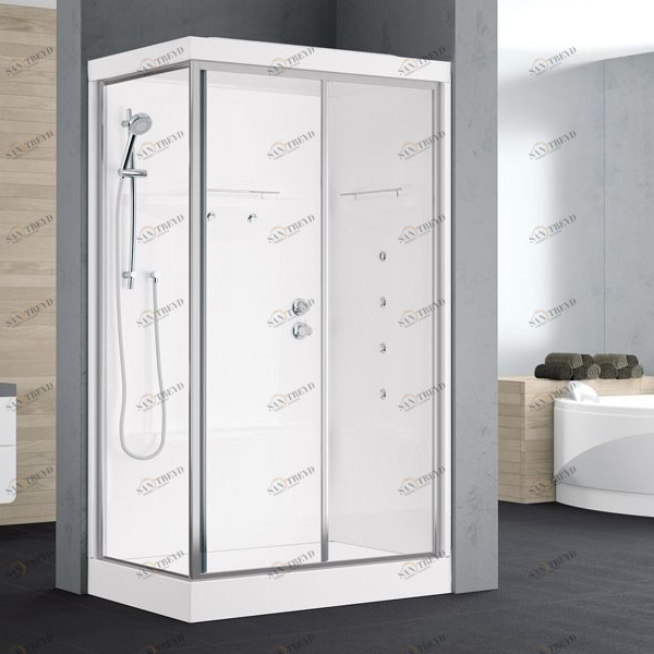 Novellini. Душевая кабина 120x80 см 2P HYDROMASSAGE с крышей ALBA ALB2P120SM1F1BALB2P120DM1F1B