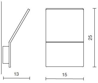 Martinelli Luce Настенный светильник из алюминия  1419/j  - Вид №2