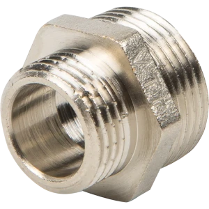 Ниппель переходной Valtec наружная резьба 3/4"х1/2" мм никелированная латунь VTr.580.N.0504 10511138 STLM-2092211