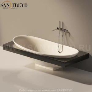 Flaminia IO e SI Ванна встроенная 193 см бежевая IOeSI84.9003