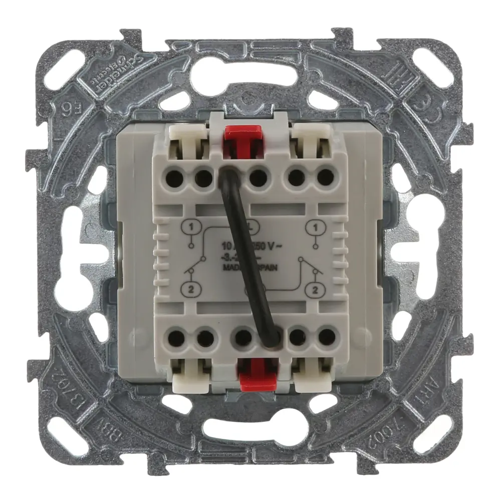 Переключатель встраиваемый Systeme Electric Unica 2 клавиши, цвет бежевый STLM-2097571 - Вид №4