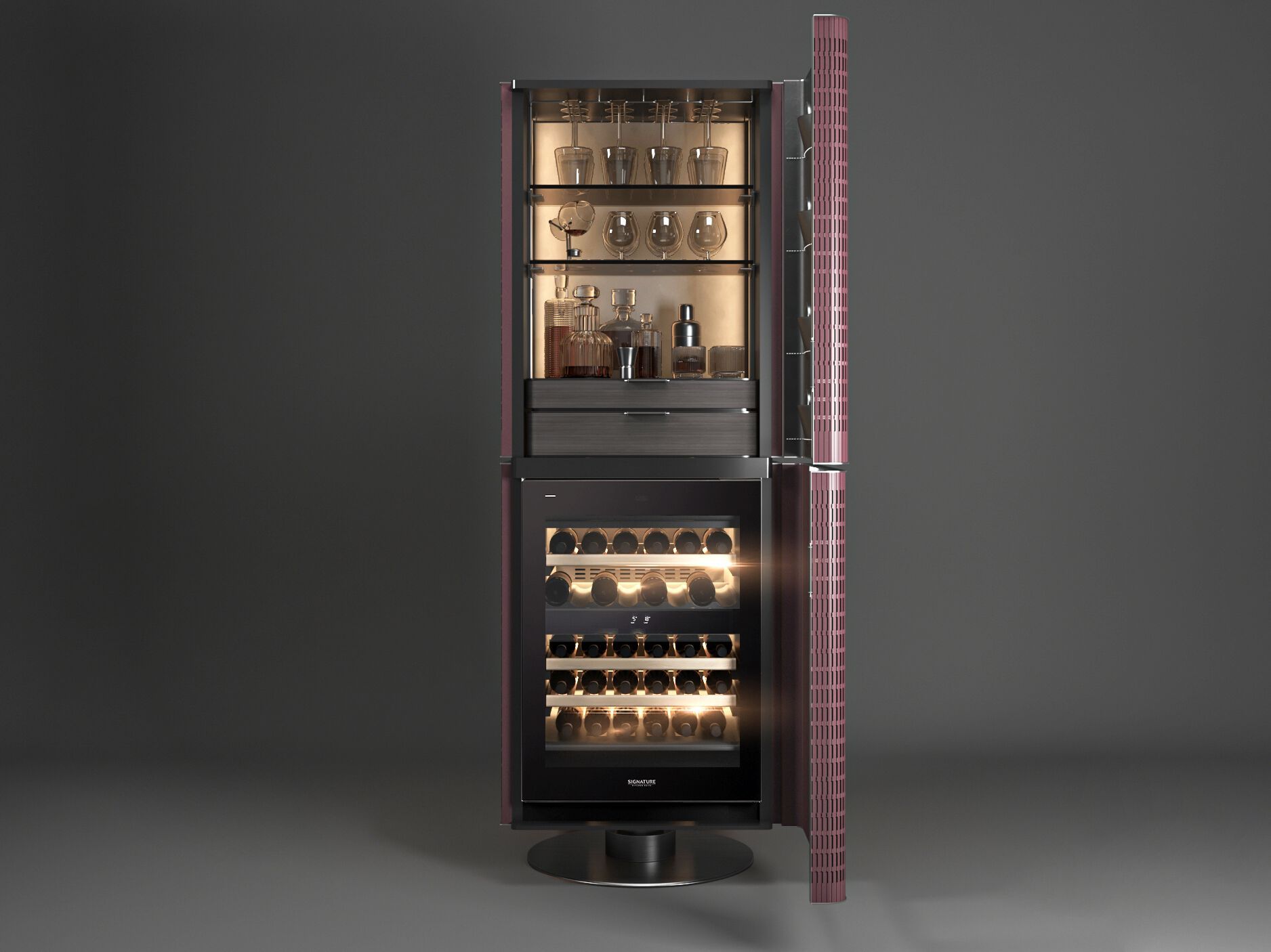 Шкаф для бара с винным погребом и увлажнителем для сигар SKS | Signature Kitchen Suite SKINS CLUB ARCH-00037719 - Вид №2