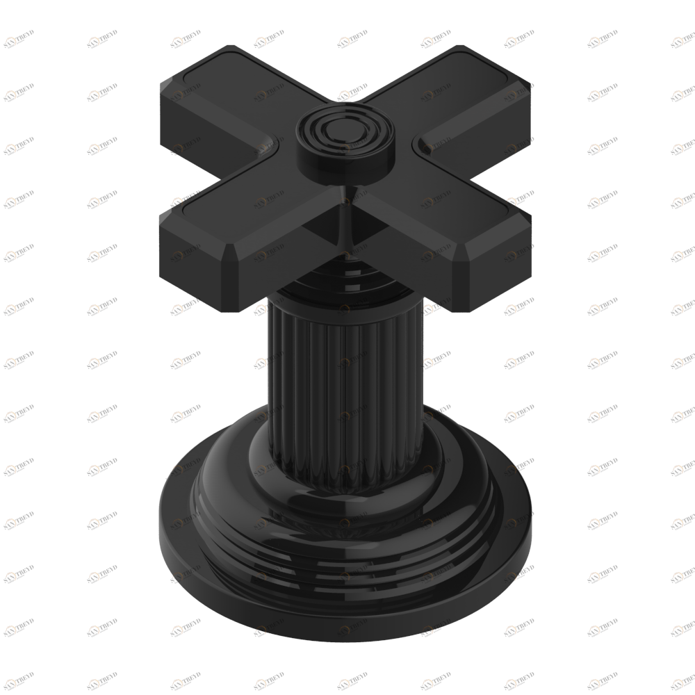 U9K-50/4/VG Переключатель набортный 2 входа 3/4", один выход 3/4"и один выход 1x1/2" Thg-paris Grand central с металлическими ручками-крестиками Покрытие PVD бронза U9K 50/4/VG CAT.F